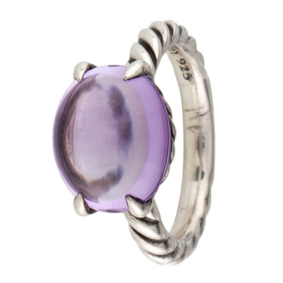 DAVID YURMAN AMETHYST STERLING SILVER 925 COLOR CLASSICS COCKTAIL RING - Picture 3 of 8